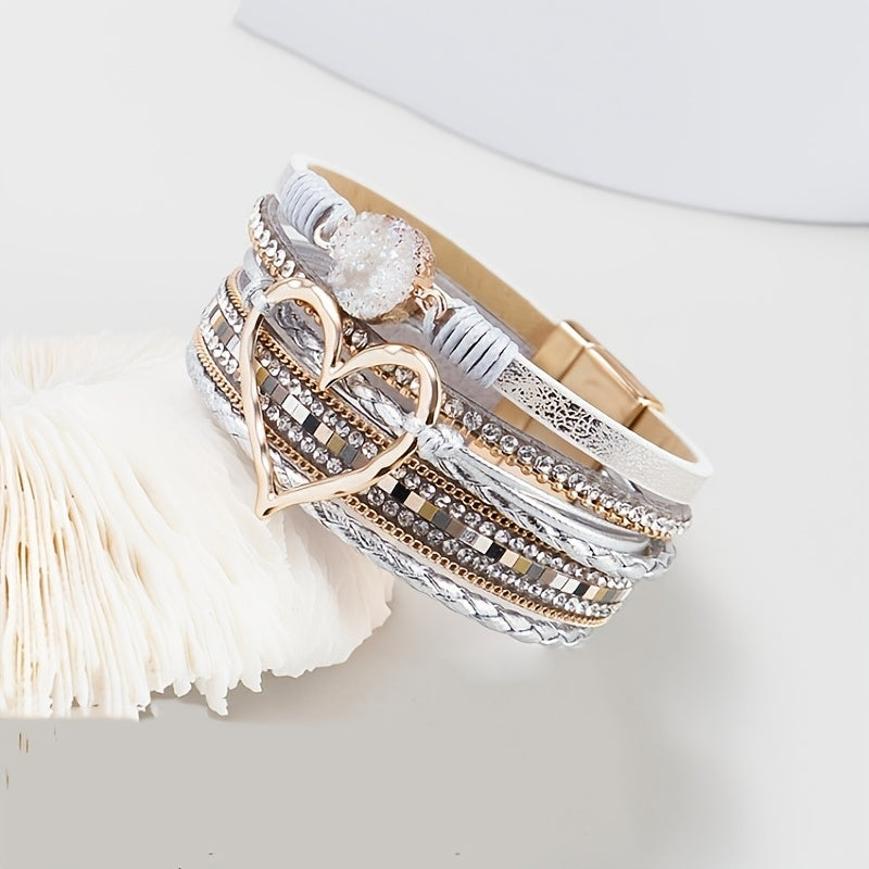 Boho Multilags Kožni Narukvica