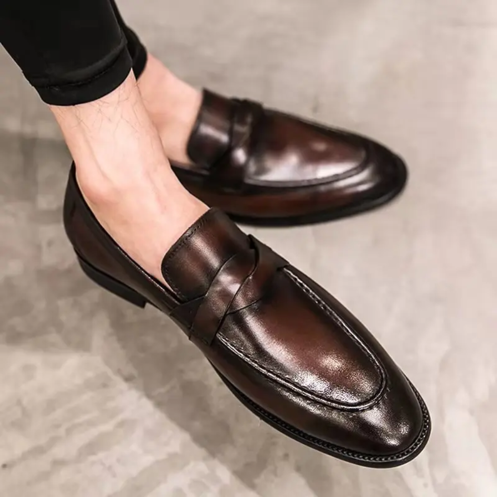 Chic Kožne Loaferice