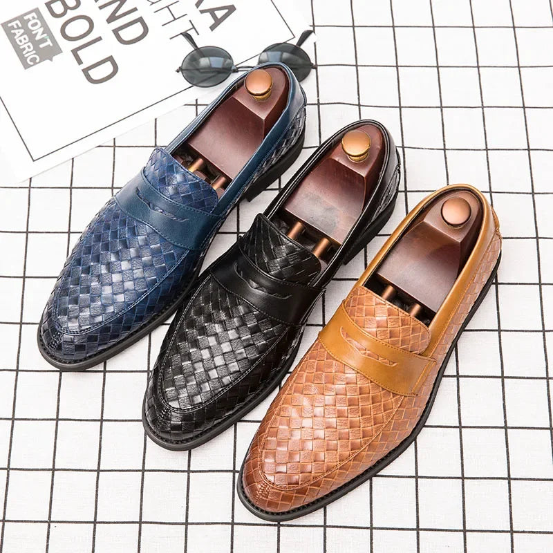Elegantni Woven Loafers
