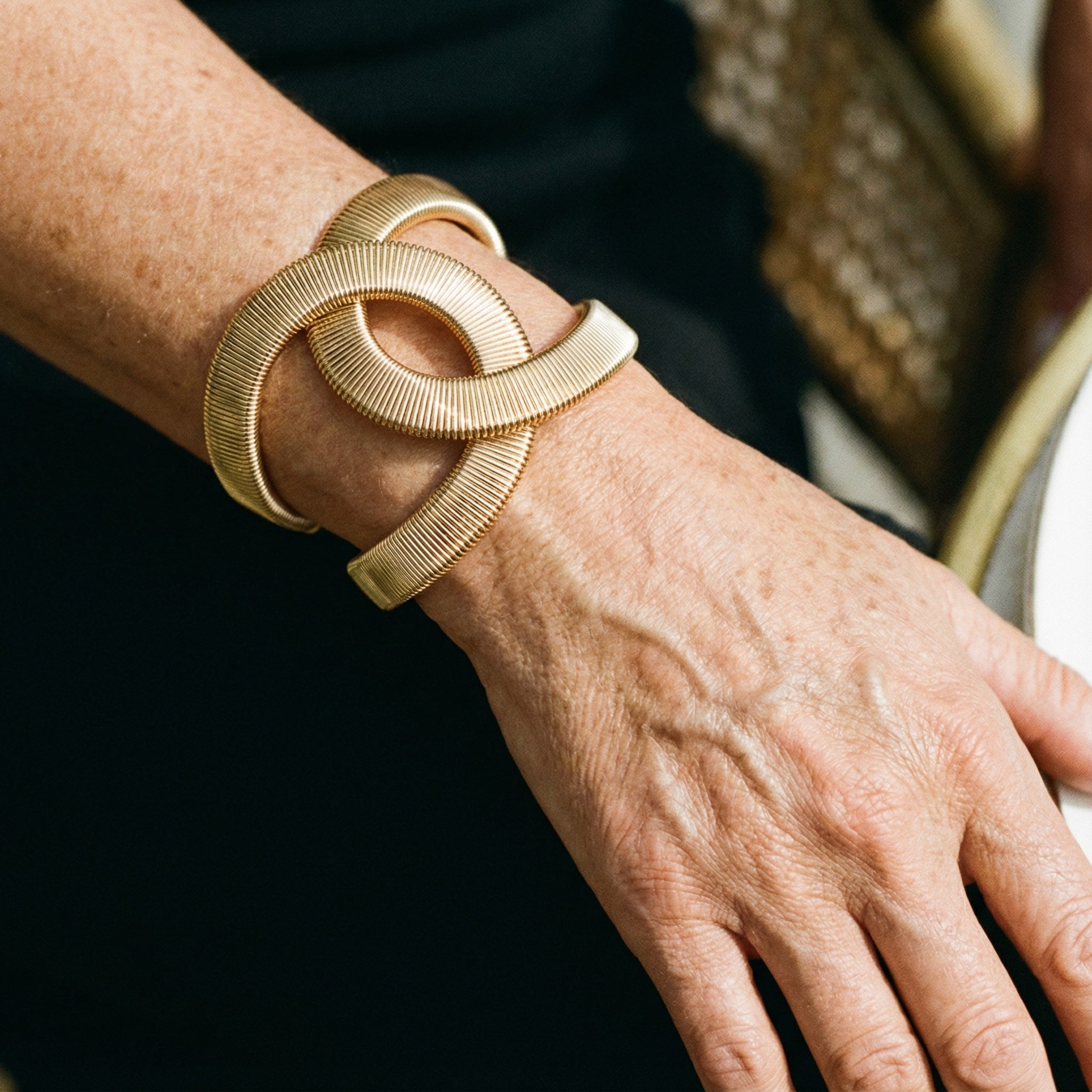 Elegant dvostruki zlatni narukvica