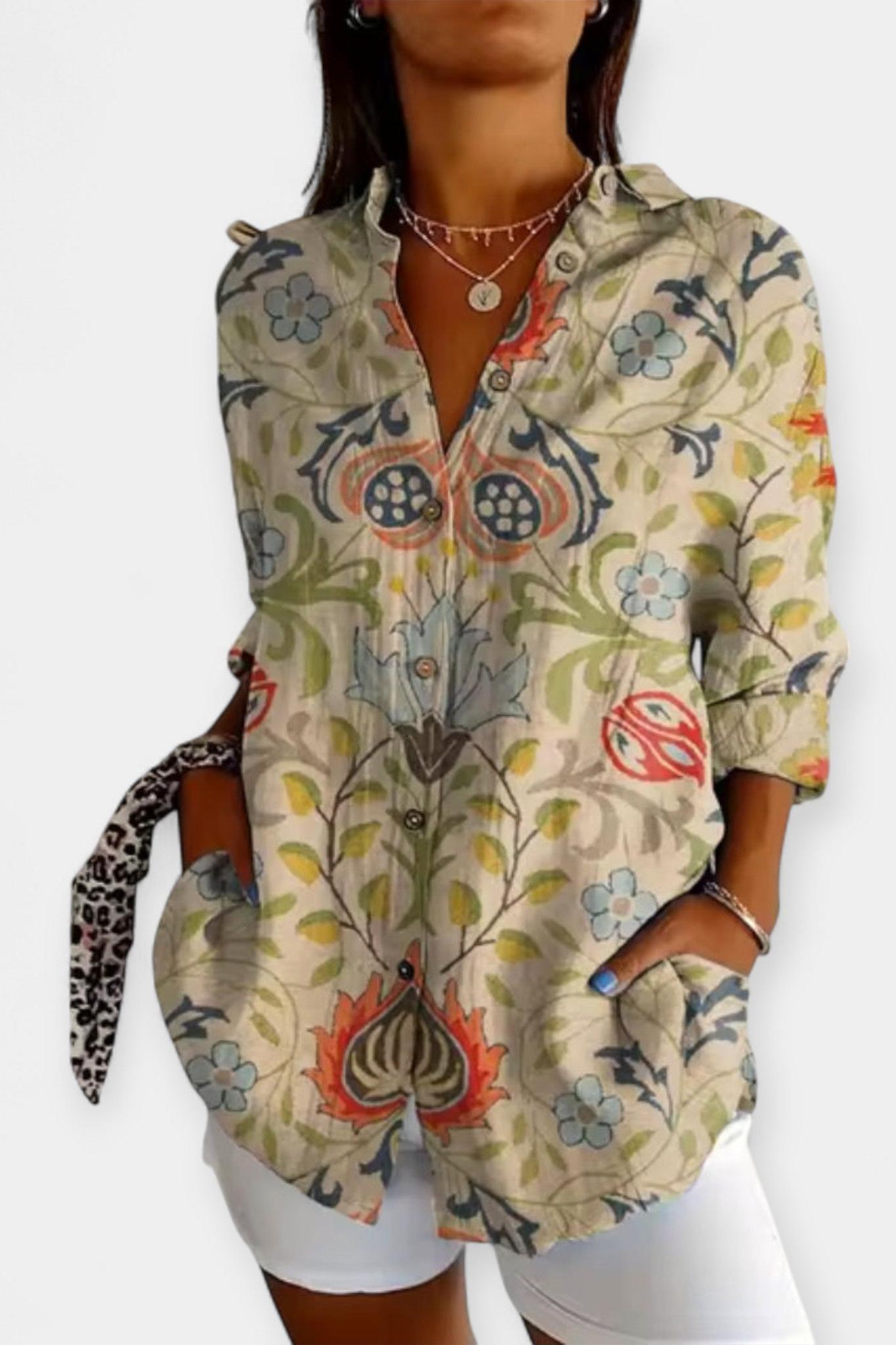 Frida | Košulja s cvjetnim uzorkom