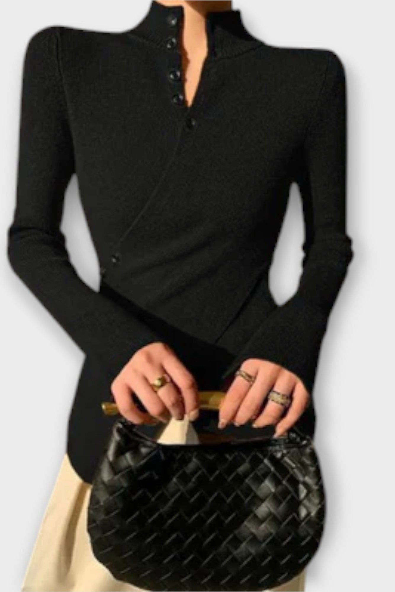 Gry | Crni pleteni pulover