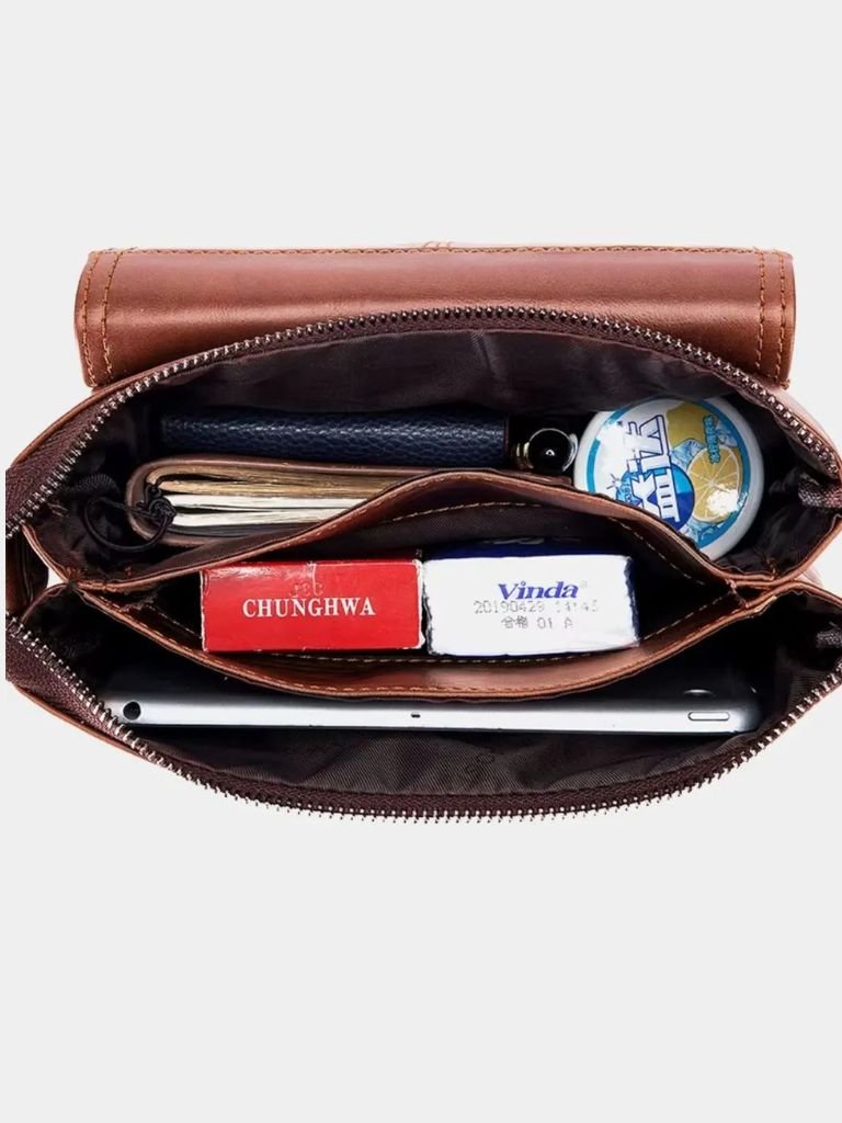 Henrik™ | Vintage Kožna Torba za Ramena