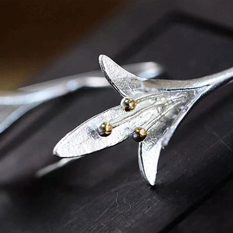 Naušnice u obliku cvijeta od srebra