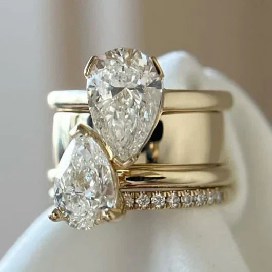 Vintage Prsten s Dvostrukom Kapi u Cirkoniju