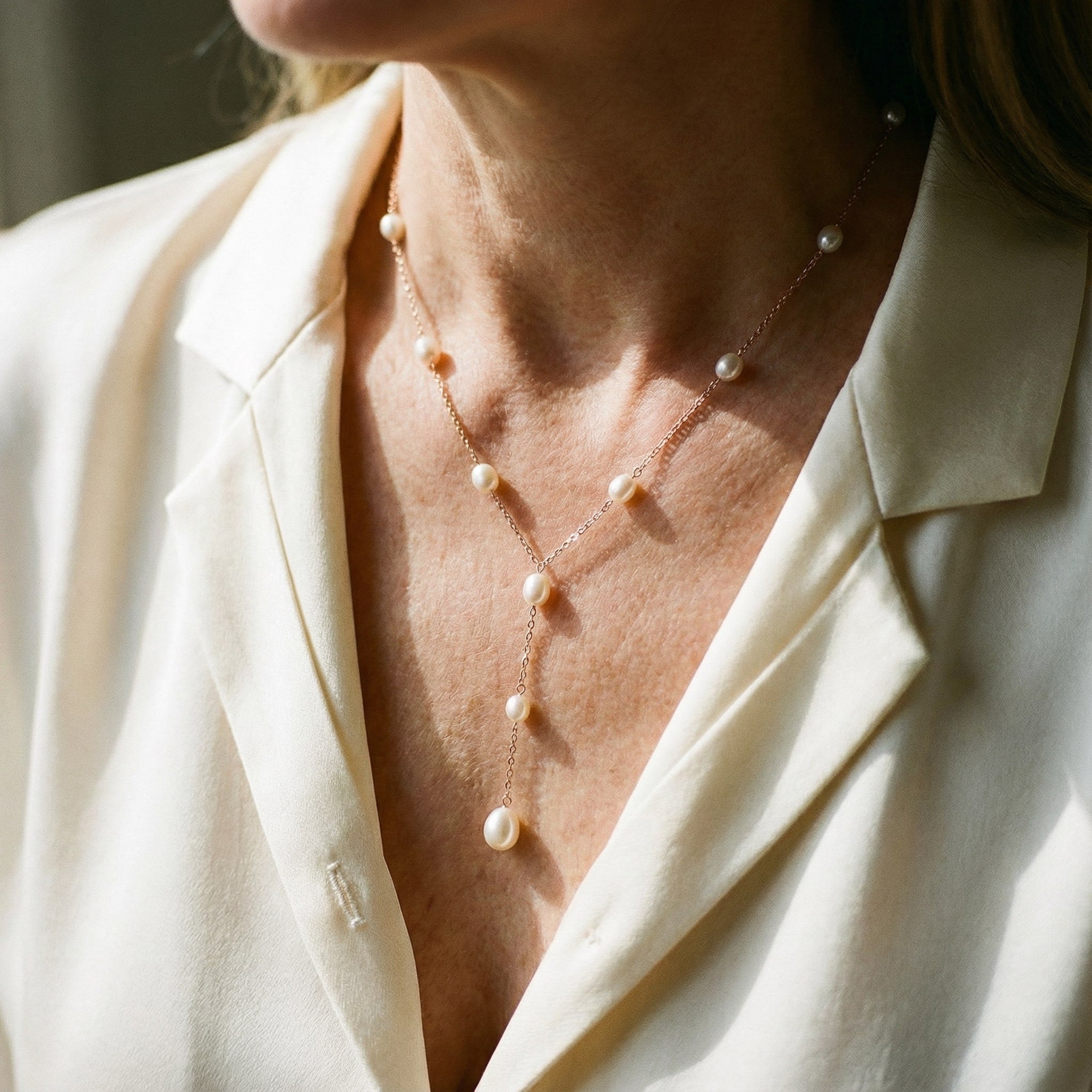 Vintage ogrlica s privjeskom od bisera