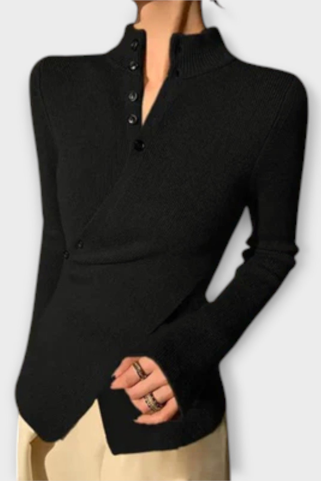 Gry | Crni pleteni pulover