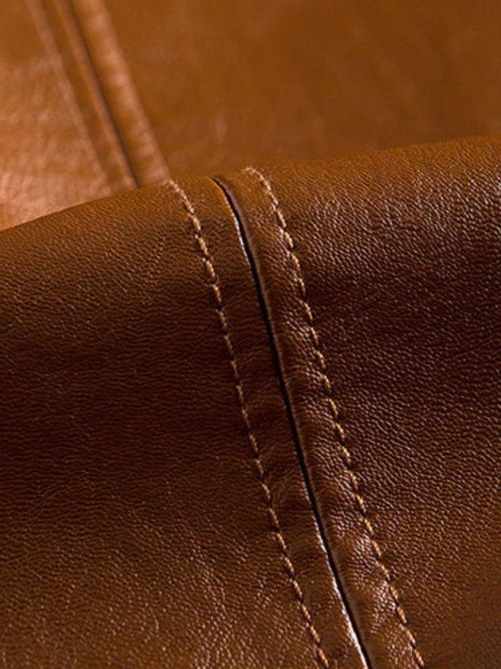 Jonas™ | Karamelno smeđa kožna jakna