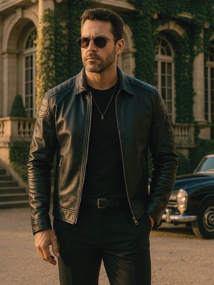 Luca™ | Križna Kožna Jakna