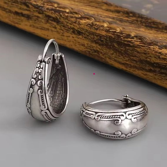 Vintage Mandala Naušnice u Srebru